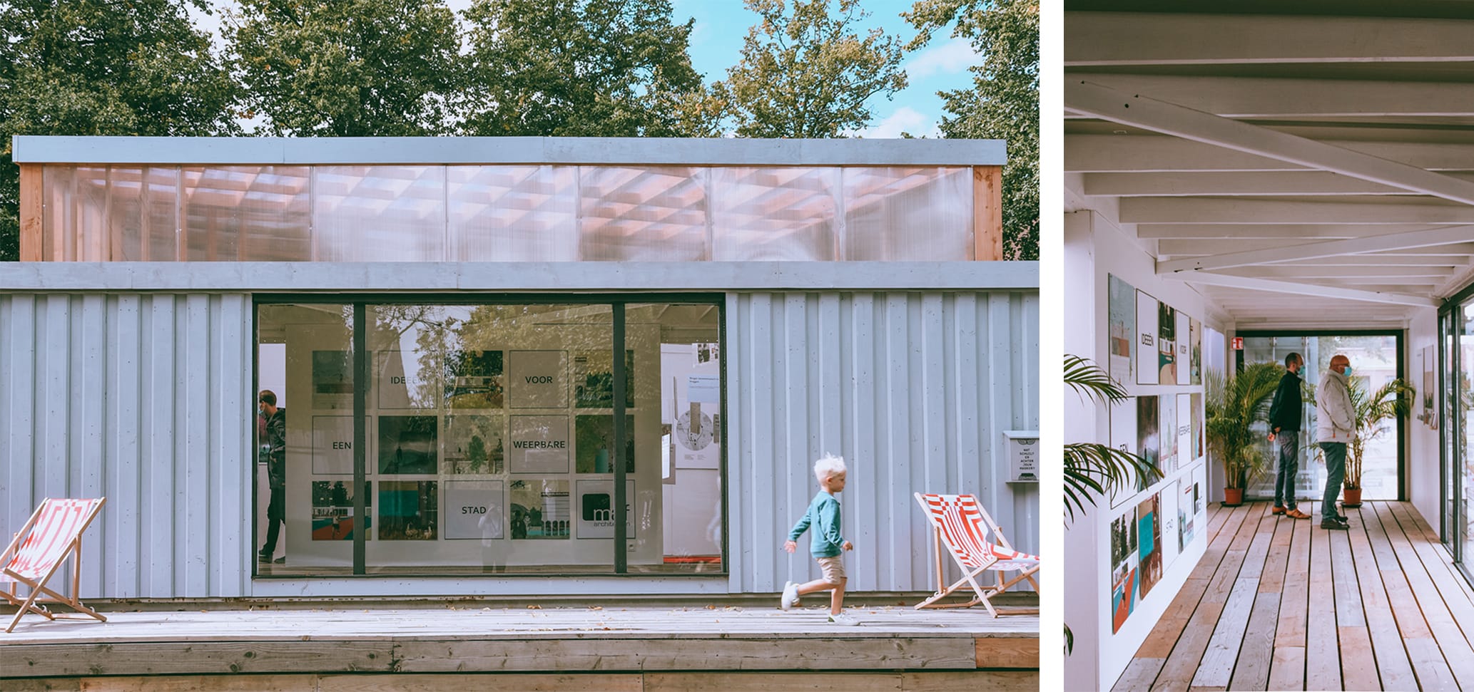 Tentoonstelling - Deelname aan een architectuurexpositie.