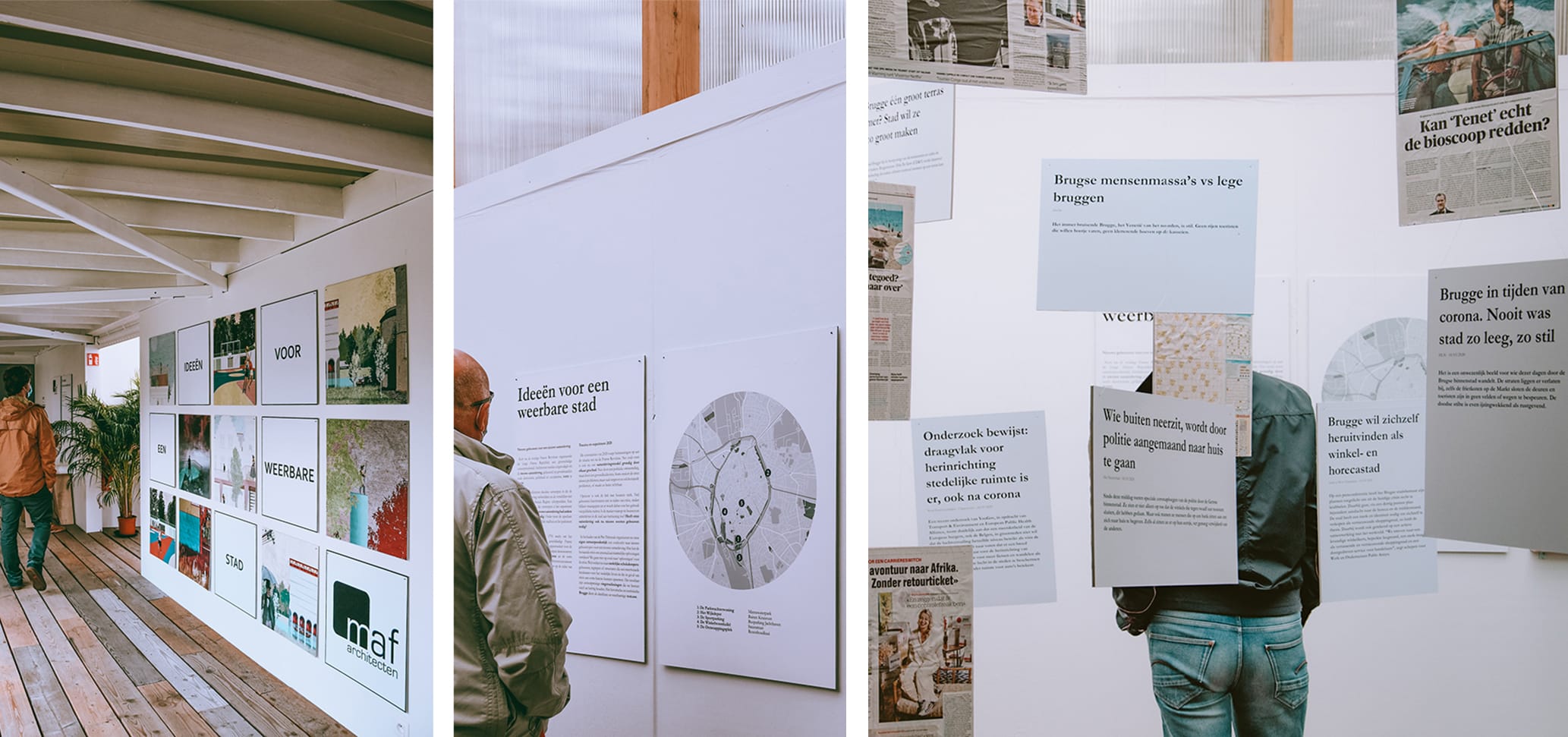Tentoonstelling - Werk van maf architecten op een tentoonstelling.