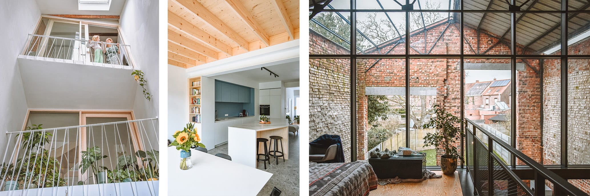 Werkplek in het kantoor van maf architecten