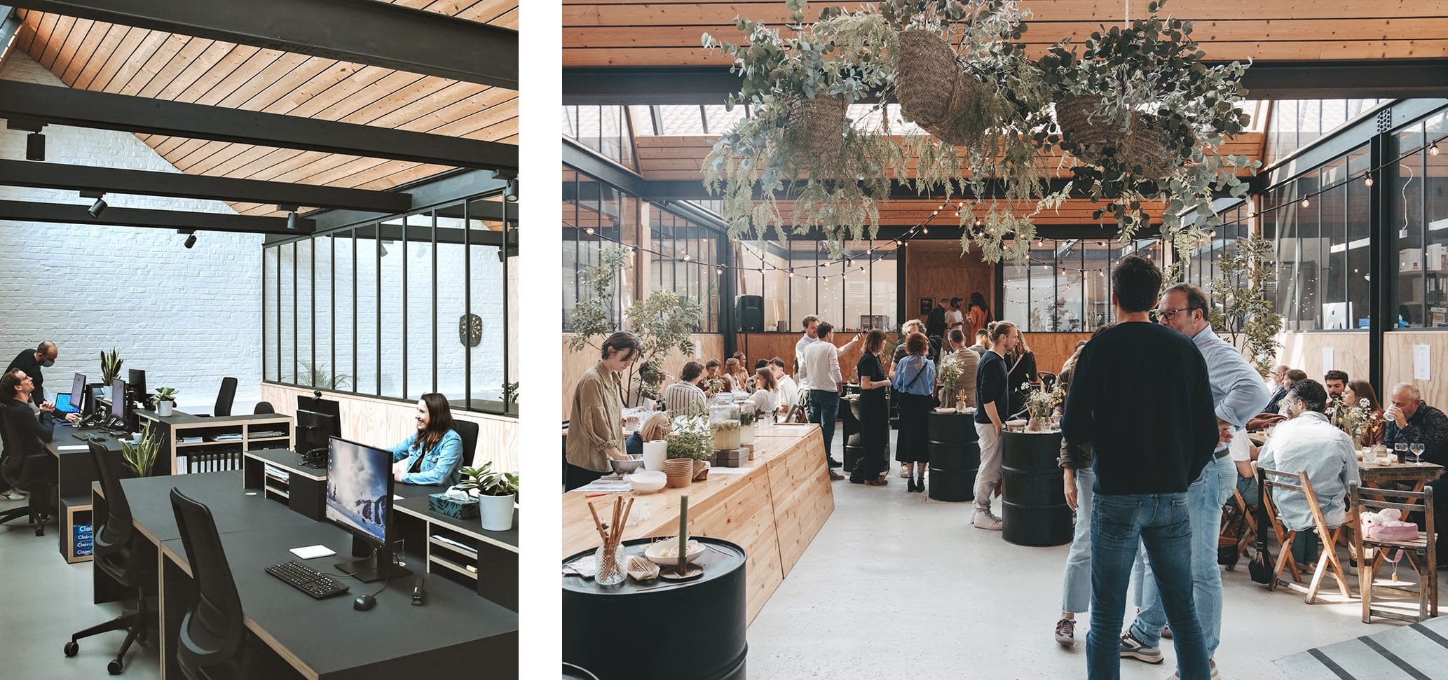 Andere hoek van het bureau van maf architecten