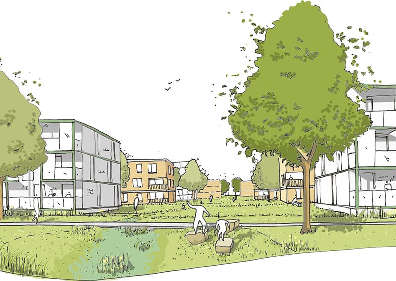 Projectbeeld project KOM: collectief project (mogelijk masterplan).