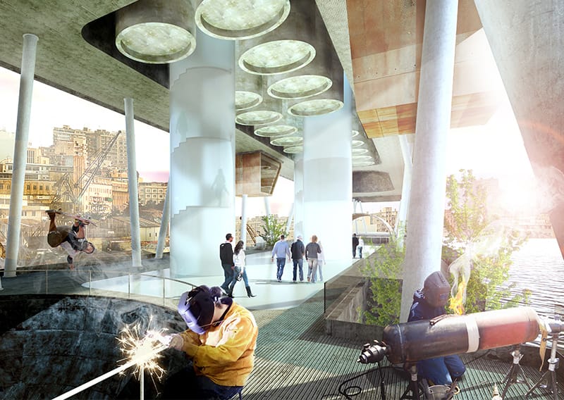 Projectbeeld project TYP: typologie- of studieproject voor collectief wonen.