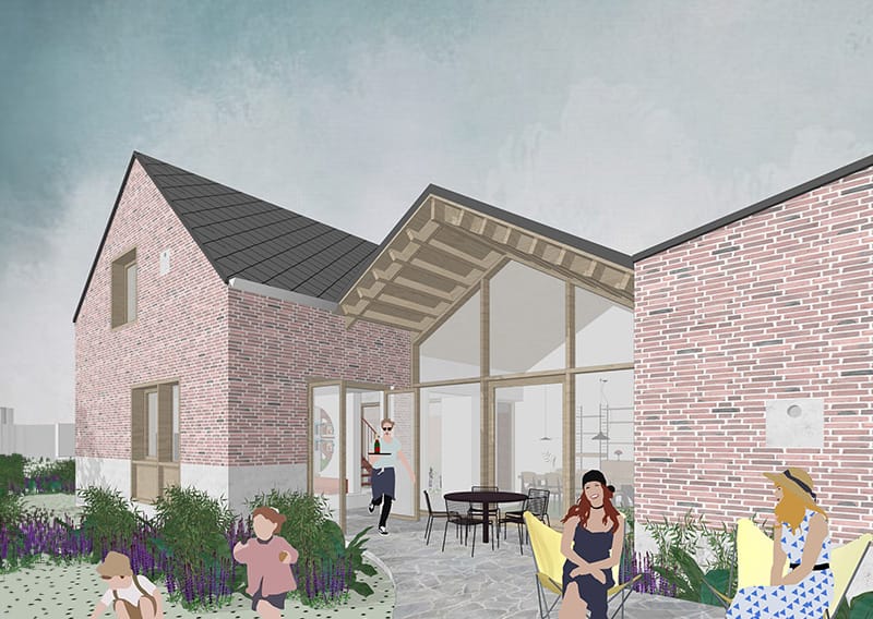 Projectbeeld project JA: privatieve woning of verbouwing.