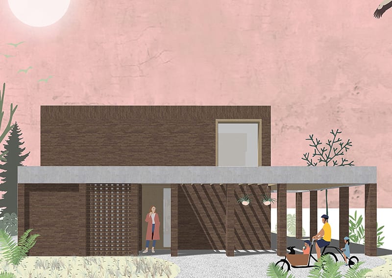 Projectbeeld project JK: woningontwerp.