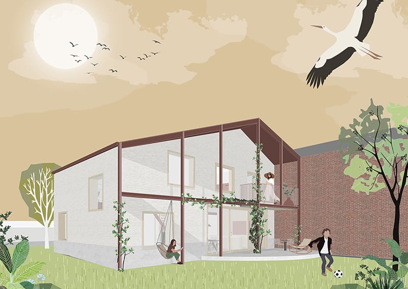 Projectbeeld project KL: woningontwerp.