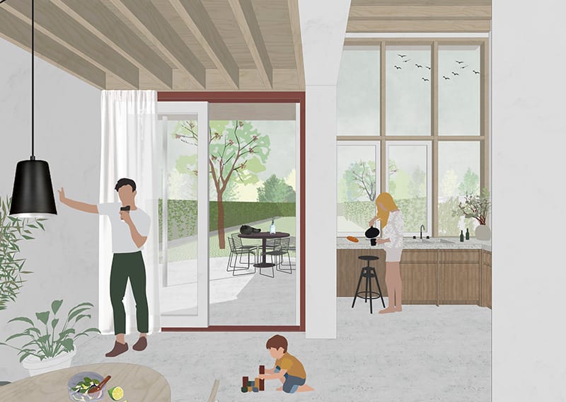 Projectbeeld project LM (nieuwe versie): woningontwerp.