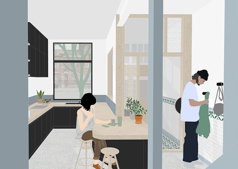 Projectbeeld project MD: woningontwerp.