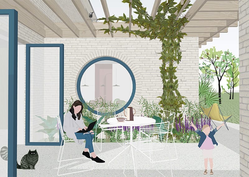 Projectbeeld Woning P&D in Rollegem: privéwoning ontworpen door maf architecten