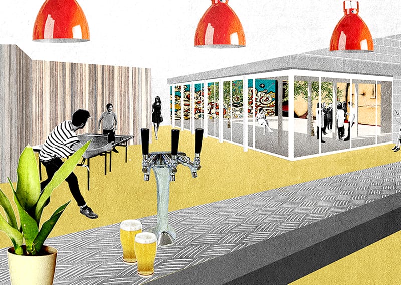 Projectbeeld project JEU: jeugd-/publiek gebouw.