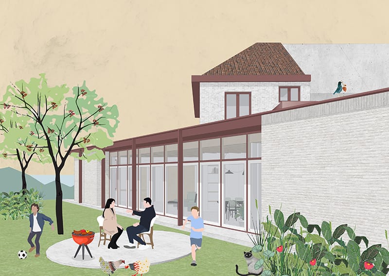 Projectbeeld project SC: school of publiek gebouw.
